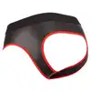 Svenjoyment – Men’s JockL L. Neoprenowy jock z czerwonym akcentem i zamkiem dla odważnych mężczyzn