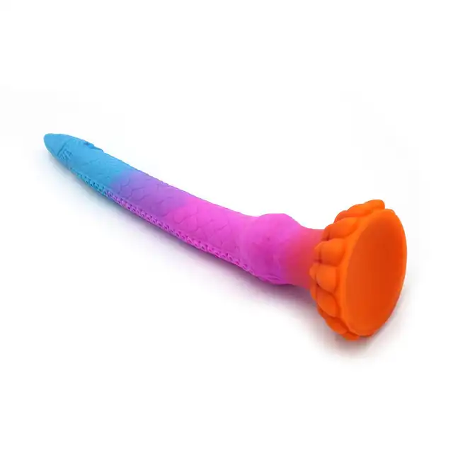 Kiotos Monstar - Dildo Beast 91.Fantazyjne dildo w smoczym kształcie i fluorescencyjnych kolorach