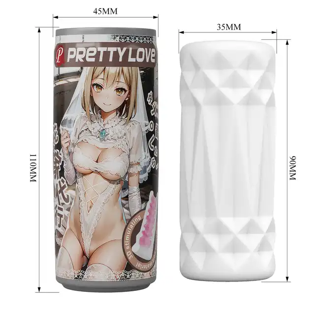 Pretty Love - Wife Girl. Masturbator w kształcie puszki z super miękkiego materiału TPR, który redefiniuje pojęcie przyjemności.