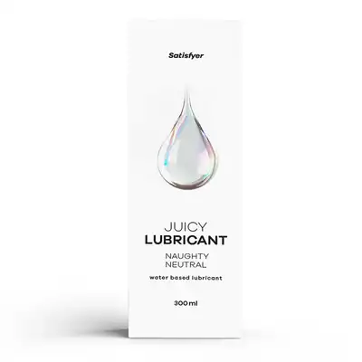 Satisfyer - Water Based 300ml Naughty Neutral. Lubrykant na bazie wody, bez zapachu, bezbarwny i przyjazny dla skóry, idealny do codziennego użytku.