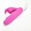 Velvet Touch – Wibrator Silikonowy Typ Króliczek Ładowany USB Fioletowy. Zmysłowy wibrator z funkcją podgrzewania i podwójną stymulacją dla pełni doznań