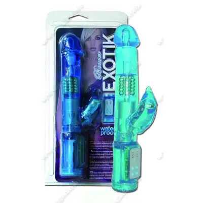 Gadar - Beawer Exotic Hitech. Niebieski wibrator typu króliczek, który łączy intensywną penetrację z wyjątkową stymulacją łechtaczki.
