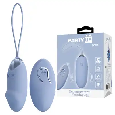 Party Up – Ivan. Zdalnie sterowane jajeczko wibrujące z 12 trybami dla intensywnej, dyskretnej przyjemności