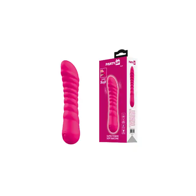 Party Up – Jaylei Pink. Żebrowany wibrator miękki w dotyku, subtelność, moc i zmysłowy design.