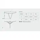 Obsessive - Luiza Thong S/M Black. Subtelna prowokacja w minimalistycznym wydaniu