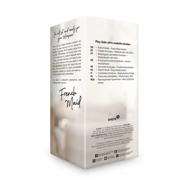 Shots Toys - French Maid Pussy Masturbator. Realistyczny masturbator w seksownym klimacie fantazji i gry fabularnej.