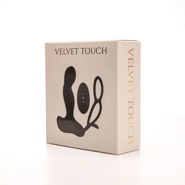 Velvet Touch – Masażer Prostaty z Pierścieniami Erekcyjnymi i Funkcją Podgrzewania. Sterowany zdalnie zaprojektowany z myślą o mężczyznach.