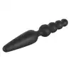 NMC – Buttplug Ass-Jacker. Dwustronna czarna, silikonowa zatyczka analna.