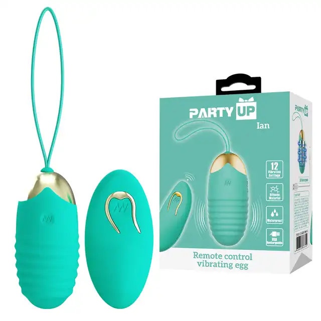 Party Up – Ian. Zdalnie sterowane jajeczko wibrujące z 12 trybami dla ekscytującej zabawy solo i we dwoje