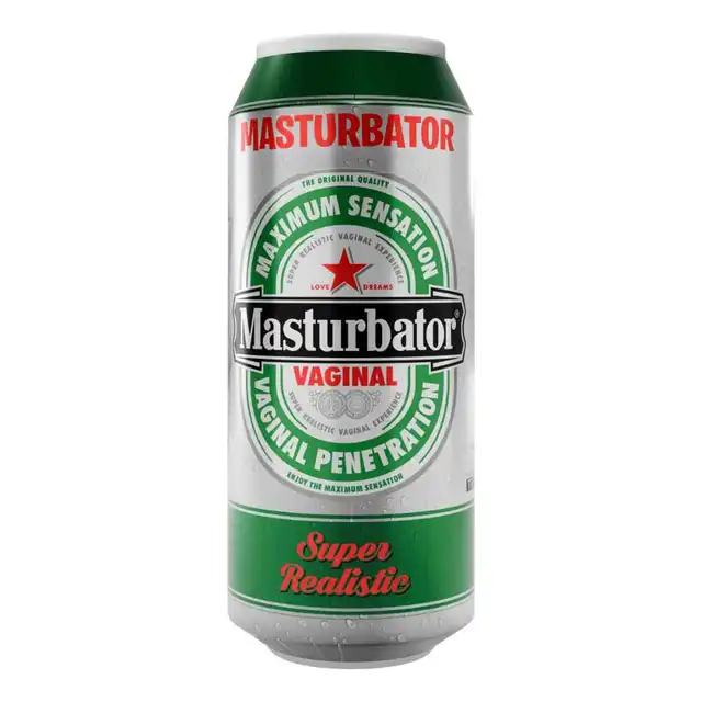 Silexd - Beer Masturbator Vagina II. Realistyczny masturbator ukryty w puszce piwa dla dyskretnej i intensywnej przyjemności.