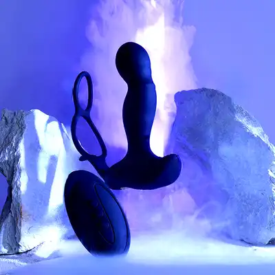 Velvet Touch – Masażer Prostaty z Pierścieniami Erekcyjnymi i Funkcją Podgrzewania. Sterowany zdalnie zaprojektowany z myślą o mężczyznach.