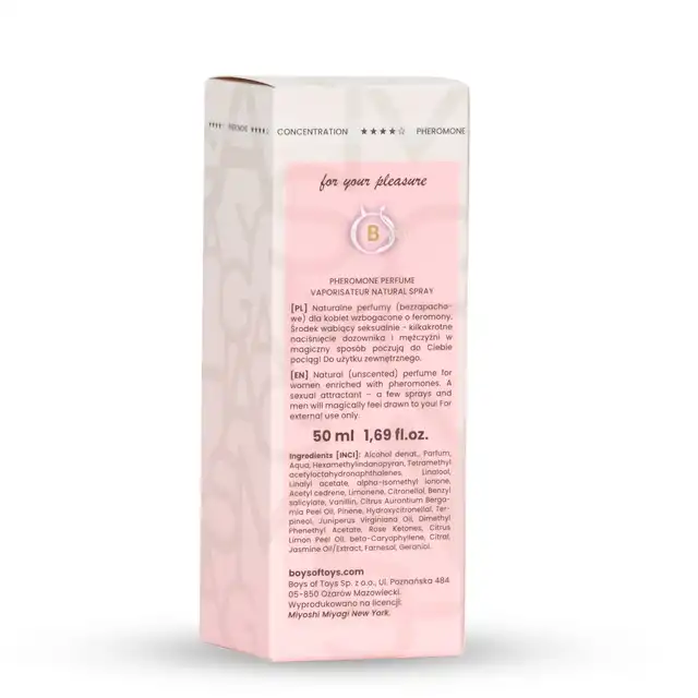 Miyoshi Miyagi - Pure Femme 50 ml. Bezzapachowe feromony dla kobiet, które subtelnie podkreślają kobiecość i magnetyzm