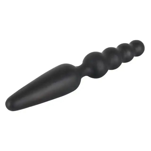NMC – Buttplug Ass-Jacker. Dwustronna czarna, silikonowa zatyczka analna.