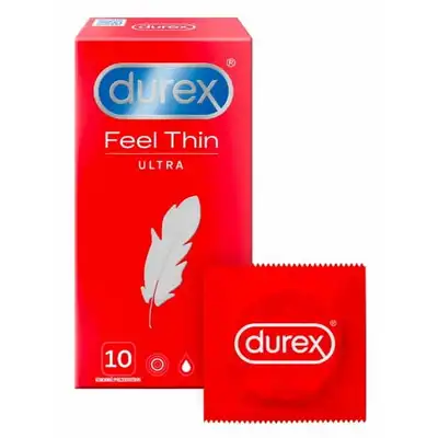 Durex - Feel Thin Ultra 10szt. Wyjątkowo cienkie prezerwatywy dla jeszcze większej bliskości