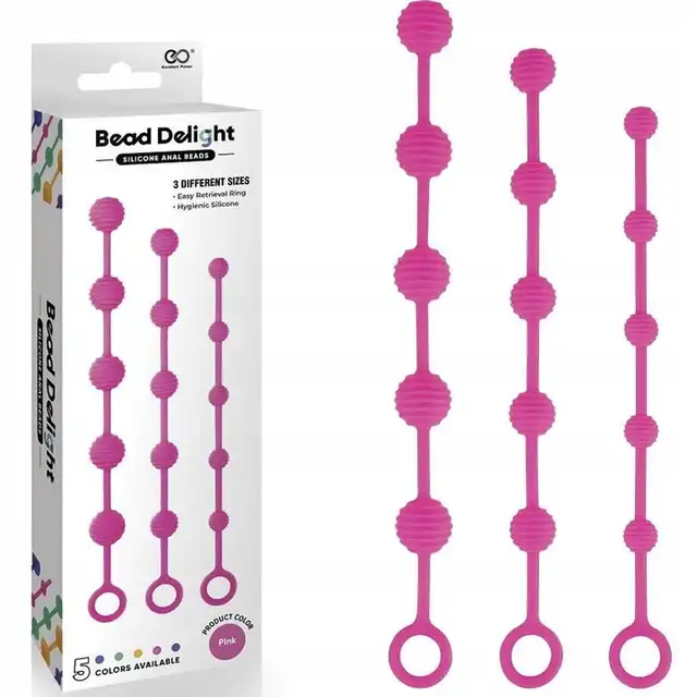 Gadar - Bead Delight. Zestaw 3 silikonowych koralików analnych, które pozwolą Ci odkryć przyjemność płynącą ze stymulacji analnej