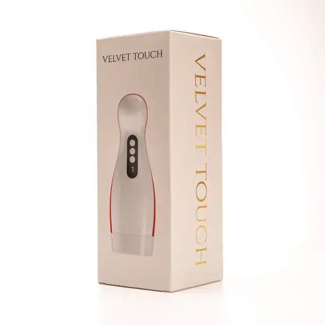 Velvet Touch - Masturbator z Wibracją i Ssaniem. Realistyczny masturbator z cyberskóry z 7 trybami wibracji, 7 trybami ssania i funkcją interaktywną.
