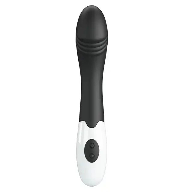 Pretty Love – Elemental Black. Klasyczny, prosty wibrator z 30 programami (14 cm), w nowym czarnym kolorze.