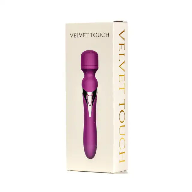 Velvet Touch – Fioletowa Magiczna Różdżka. Bezprzewodowy masażer z podwójnym silnikiem i wieloma trybami wibracji dla intensywnej stymulacji.
