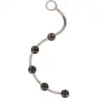 Seven Creations - Jelly Pleasure Beads Black. Elastyczne koraliki analne wykonane z miękkiego, żelowego materiału