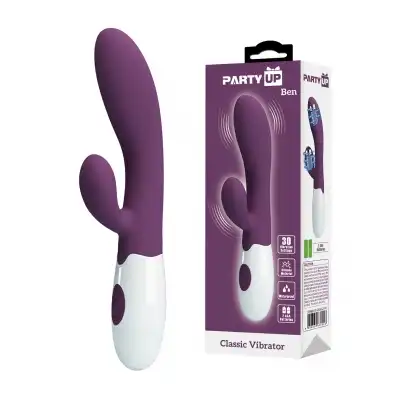 Party Up – Ben. Wibrator króliczek z 30 funkcjami wibracji dla intensywnej stymulacji punktu G i łechtaczki