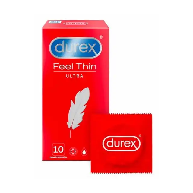 Durex - Feel Thin Ultra 10szt. Wyjątkowo cienkie prezerwatywy dla jeszcze większej bliskości
