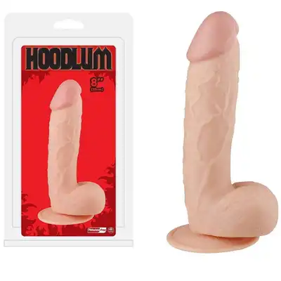 Gadar - Hoodlum 8".  Realistyczne dildo z dużymi jądrami i przyssawką