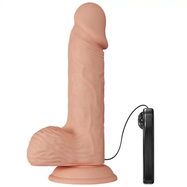 Baile – Beautiful Catoblepas Vibration 8.1".  Realistyczne dildo wibrujące z przyssawką i pilotem