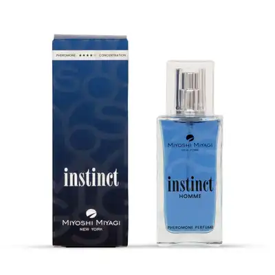 Miyoshi Miyagi - Instinct Homme 50 ml. Perfumy z feromonami, które łączą męskość, charyzmę i nieodparty urok.