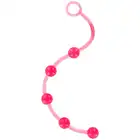 Seven Creations - Jumbo Jelly Pleasure Beads Rosa. Miękkie, żelowe koraliki analne dla intensywnych doznań