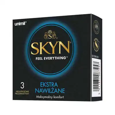 SKYN - Elite Extra Lube 3szt. Prezerwatywy bez lateksu z dodatkowym nawilżeniem