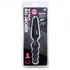 NMC – Buttplug Ass-Jacker. Dwustronna czarna, silikonowa zatyczka analna.