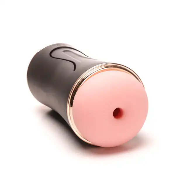 Velvet Touch - Masturbator z Wibracją Dwustronny Wagina i Anus. Realistyczny gadżet z cyberskóry z 7 trybami wibracji i magnetycznym ładowaniem USB
