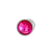 Simple Pleasure - Korek Analny Srebrny z Kryształem Różowym. Elegancja, zmysłowość i przyjemność w jednym