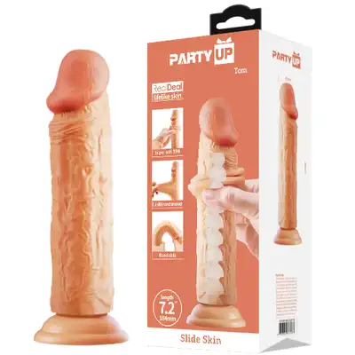 Party Up - Tom. Potężne dildo stworzone z myślą o miłośnikach intensywnych, realistycznych wrażeń