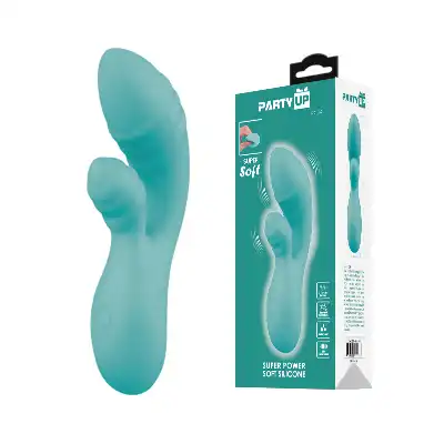Party Up – Blue Dalia. Super miękki wibrator króliczek o niezwykłej mocy i kobiecej elegancji