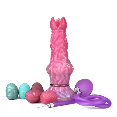 Kiotos Monstar - Cox AlienspawnCock. Unikalne, teksturowane dildo w intensywnych odcieniach różu i fioletu zapewniające kosmiczne doznania