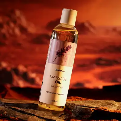 Satisfyer - Neutral High-Quality Massage Oil. Naturalny, olejek do masażu o pięknym zapachu lawendy