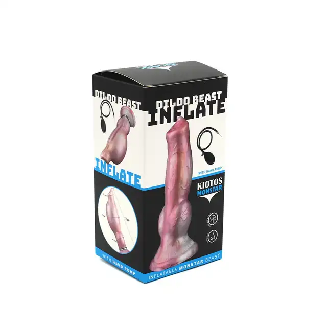 Kiotos Monstar - Dildo Beast 88 Inflatable. Dildo dla osób, które pragną intensywnych, niezwykłych doznań i chcą w pełni dopasować rozmiar do własnych potrzeb