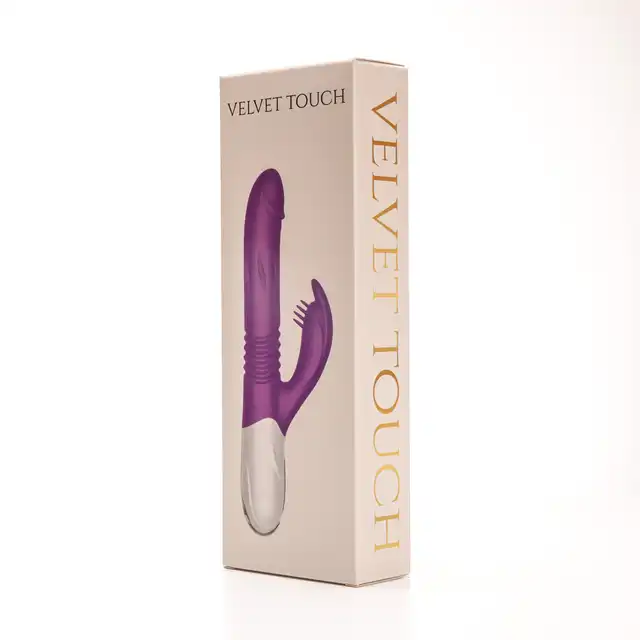 Velvet Touch – Wibrator Silikonowy Typ Króliczek. Fioletowy wibrator z funkcją ekspandera i ruchu posuwistego, stworzony dla intensywnej i zmysłowej stymulacji.