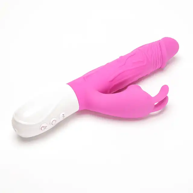 Velvet Touch – Wibrator Silikonowy Typ Króliczek Ładowany USB Fioletowy. Zmysłowy wibrator z funkcją podgrzewania i podwójną stymulacją dla pełni doznań