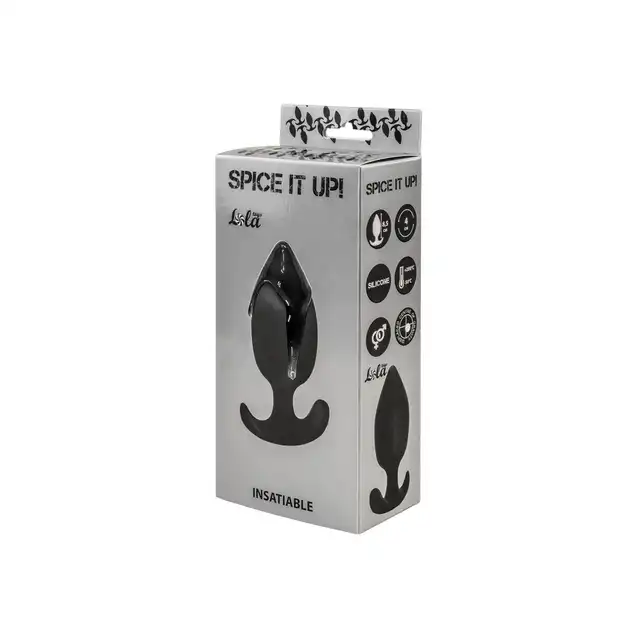 Lola Toys Plug - Anal Spice It Up Insatiable Black. Nowoczesny korek analny zaprojektowany z myślą o intensywnych, a jednocześnie dyskretnych doznaniach. 