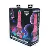 Kiotos Monstar - Cox AlienspawnCock. Unikalne, teksturowane dildo w intensywnych odcieniach różu i fioletu zapewniające kosmiczne doznania