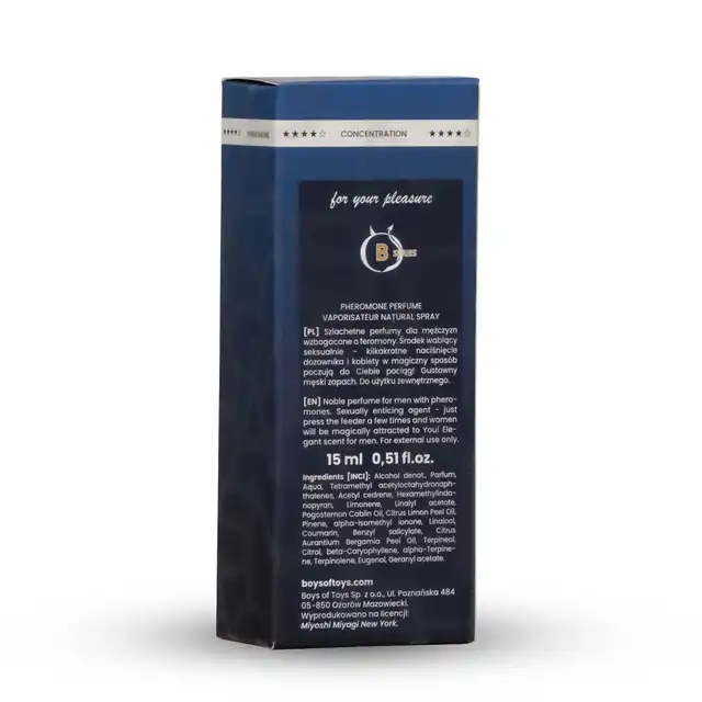 Miyoshi Miyagi - Instinct Homme 15 ml. Perfumy z feromonami dla mężczyzn, które łączą siłę, elegancję i magnetyzm