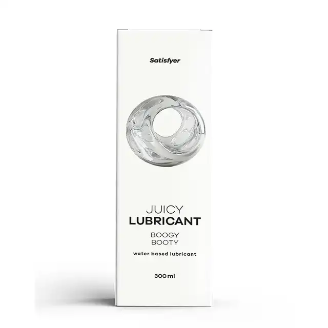 Satisfyer - Lubricant Juicy Boogy Booty 300ml. Specjalistyczny lubrykant analny na bazie wody, stworzony z myślą o wyjątkowych potrzebach delikatnej i wrażliwej skóry