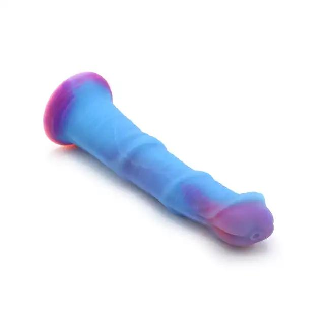 Kiotos Monstar - Dildo Beast 89 Glow in de Dark. Zachwycające, świecące w ciemności dildo z unikalnym designem.