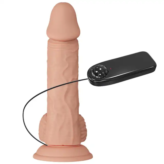 Baile – Beautiful Catoblepas Vibration 8.1".  Realistyczne dildo wibrujące z przyssawką i pilotem