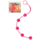 Seven Creations - Jumbo Jelly Pleasure Beads Rosa. Miękkie, żelowe koraliki analne dla intensywnych doznań