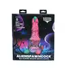 Kiotos Monstar - Cox AlienspawnCock. Unikalne, teksturowane dildo w intensywnych odcieniach różu i fioletu zapewniające kosmiczne doznania