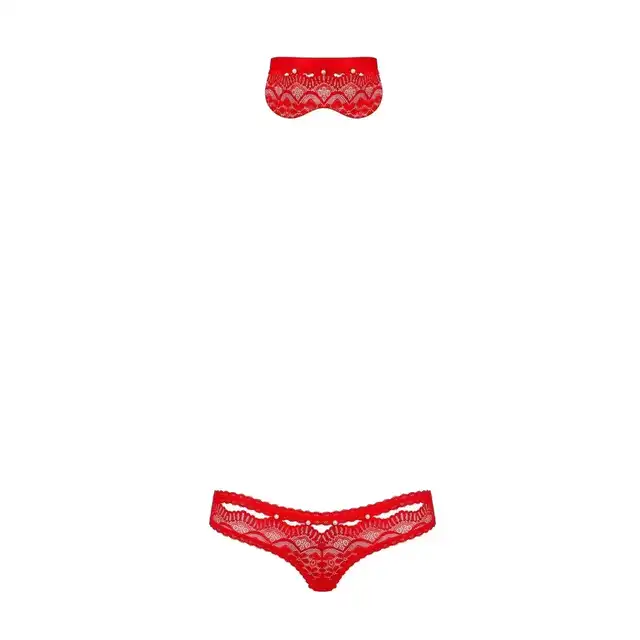Obsessive - 822-SEA-3. Zmysłowy komplet 2-częściowy z maską i figami w rozmiarze L/XL