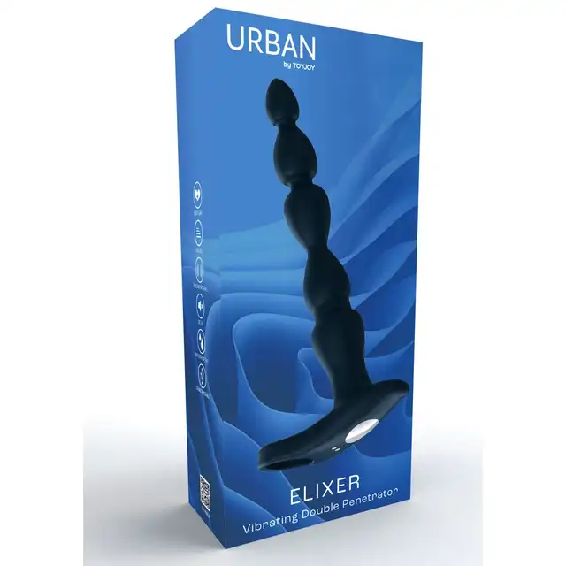 ToyJoy - Urban Elixer. Nakładka na penisa do podwójnej penetracji z wibracjami